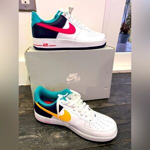 Nike Air Force 1 ‘07 Men’s Racer Pink/ Thunder Blue Sneakers